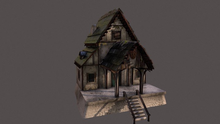 Old House Model WIP 3D Model