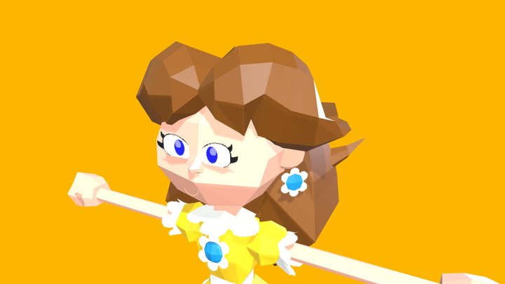Princess Daisy (Mario Tennis 64 (My Version)) 3D Model