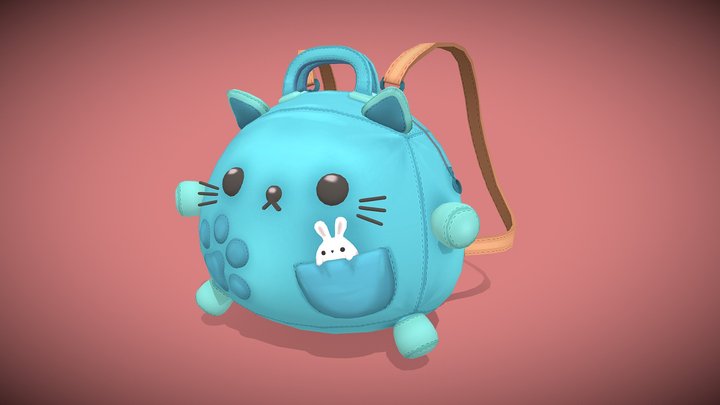Paw Backpack - 6 colours - バックパック 3D Model