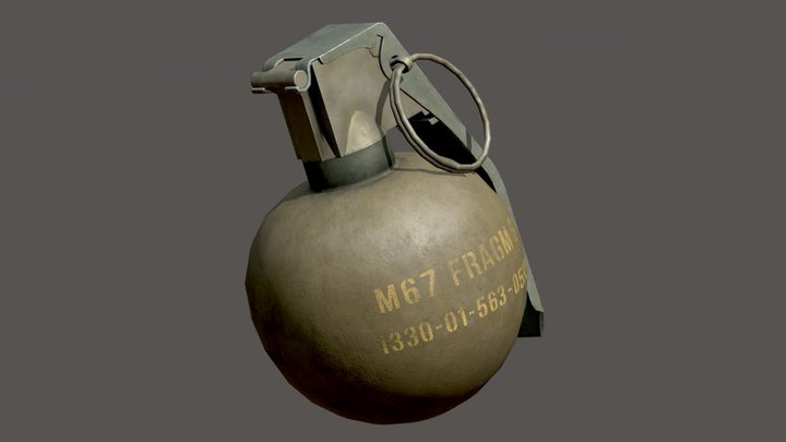 M67 Hand Grenade 3D Model