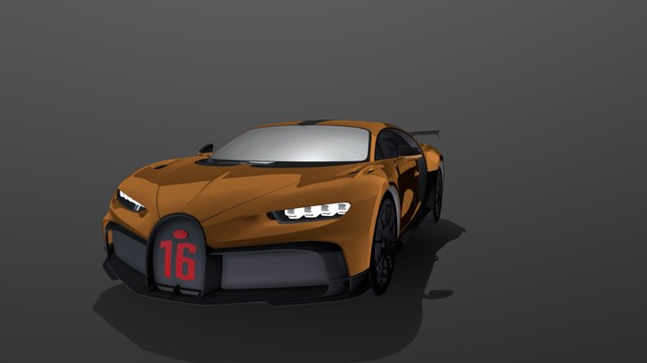 Andrew Tate's Bugatti Pur Sport 3D Model