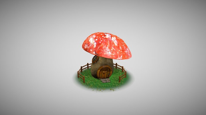 Mushroom house 3D Model