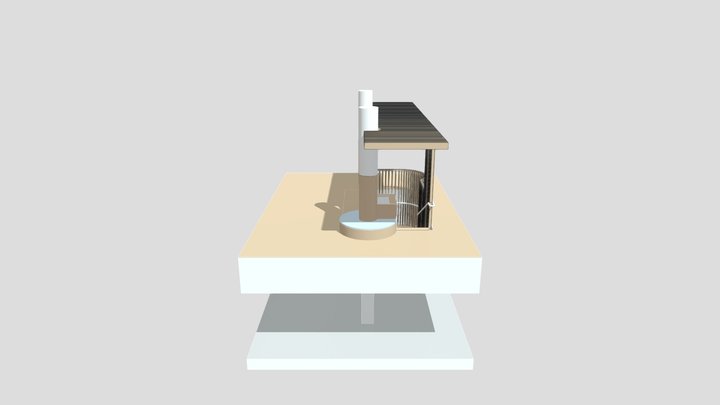 ESCALERA CLINICA DISEÑO 3D Model
