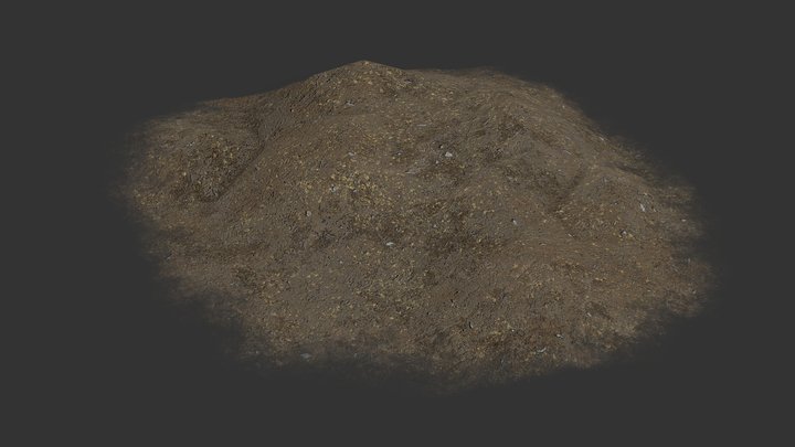 Large Dirt Pile 3D Model