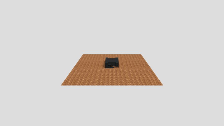 Wood tile Environment 3D Model