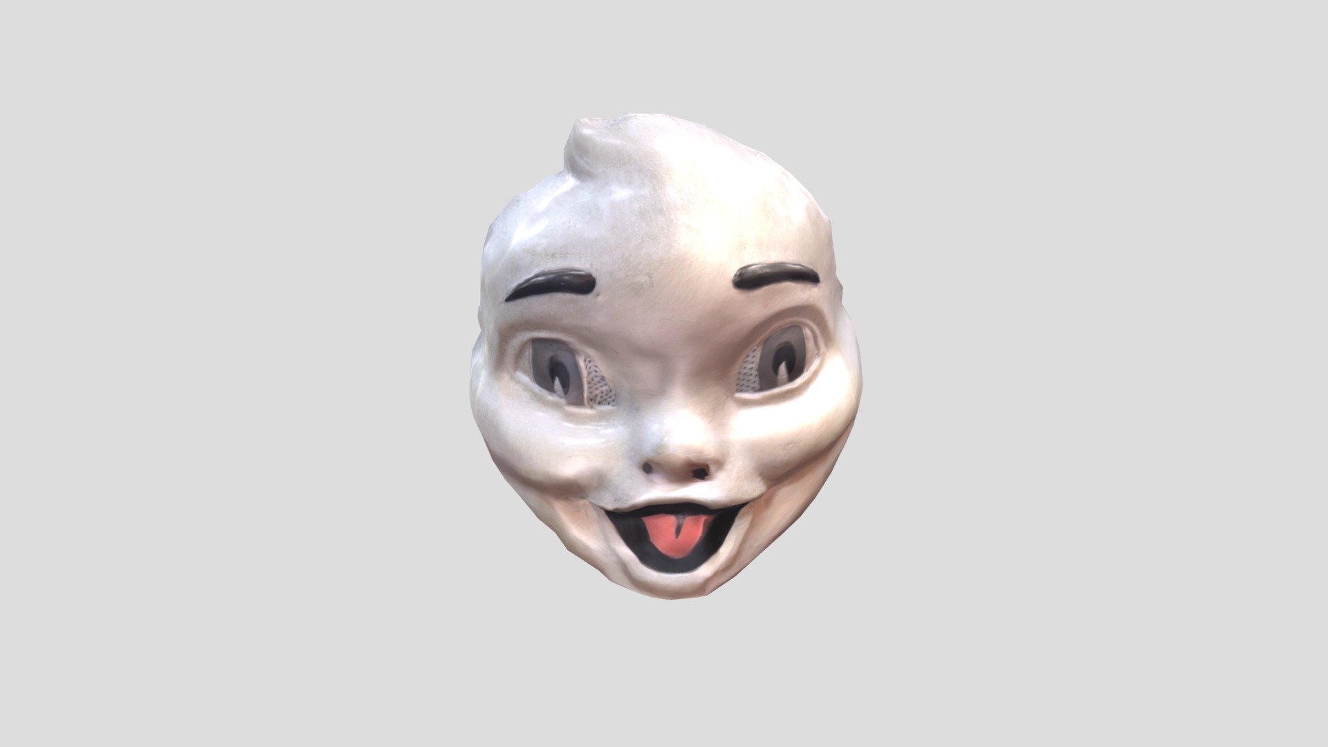 👻 Creepy Smile Face (3D) 👻