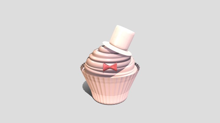 B082123王苡榛_期中作業_cup cake 3D Model