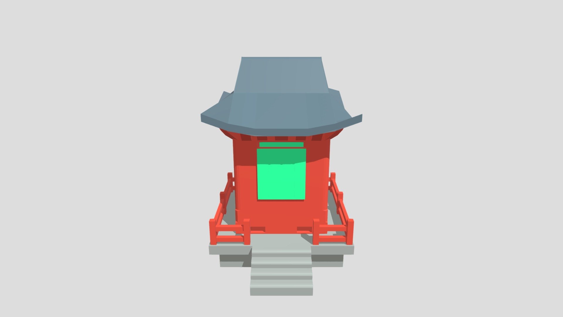 Low Poly Japanese Temple Shrine - Download Free 3D model by ...
