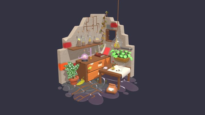 Corner Scene 3D Model