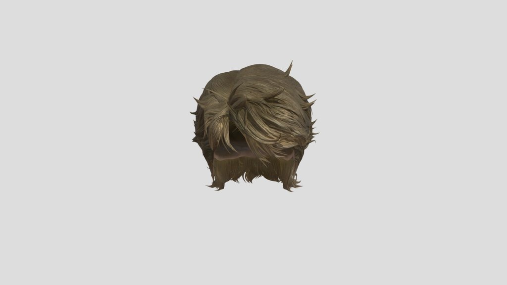 Brown spiked hair wig