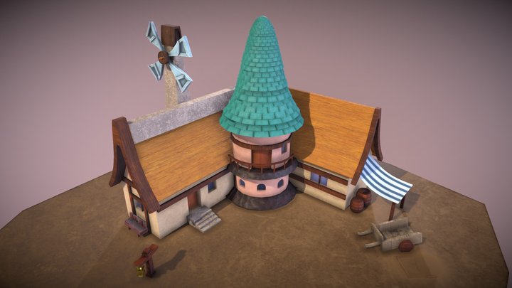 Medieval House Concept 3D Model