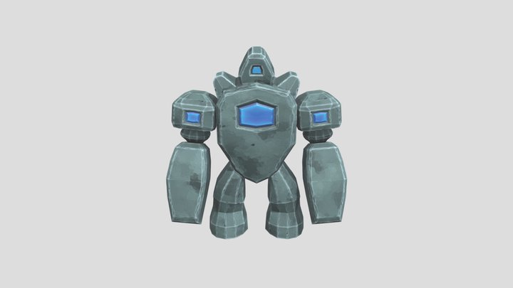 Stone Golem 3D Model