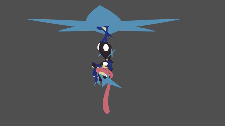 Mega Greninja (ZA) 3D Model