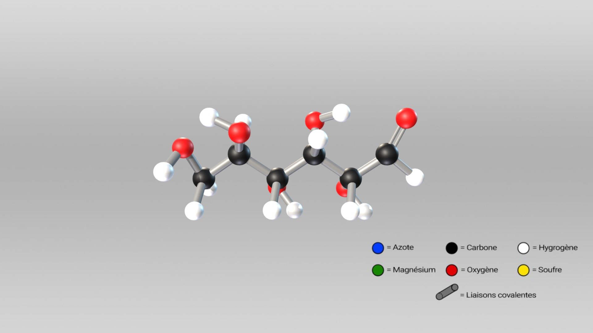 Molécule de D-glucose