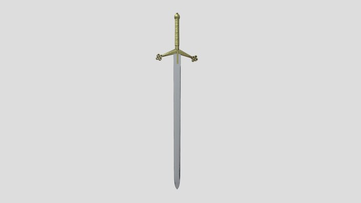 Claymore Sword - Game Ready 3D Model