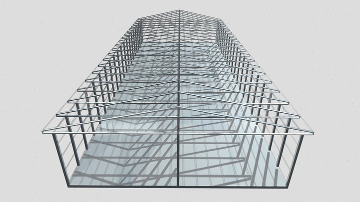 40m warehouse 3D Model