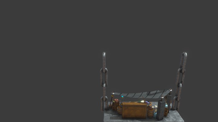 Hanging Market 3D Model