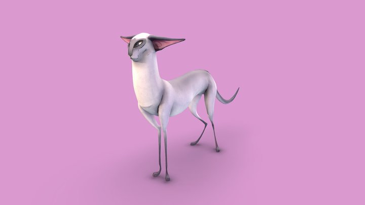 Lavender standing 3D Model