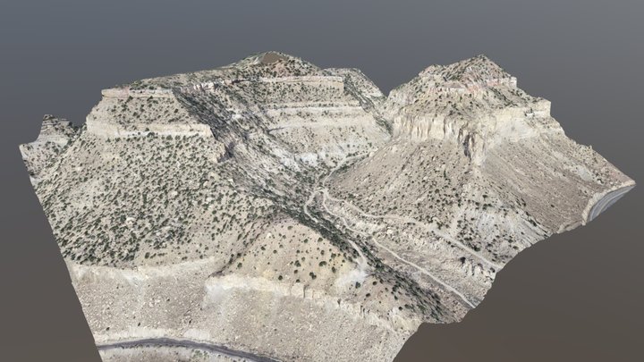 Book Cliffs Sequence Stratigraphy, Helper UT 3D Model