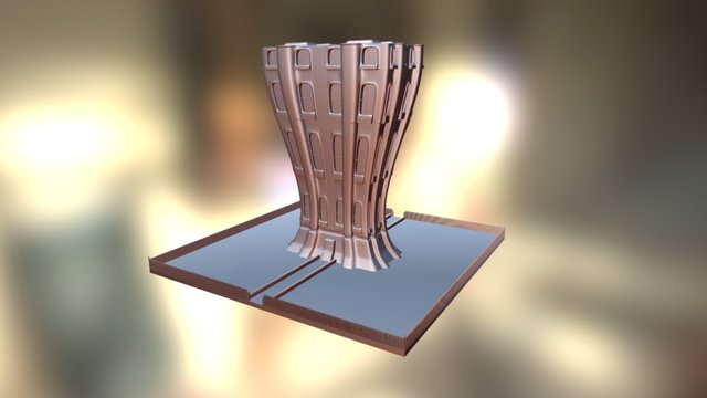 Modeling A Stylized Building Challenge 2 3D Model