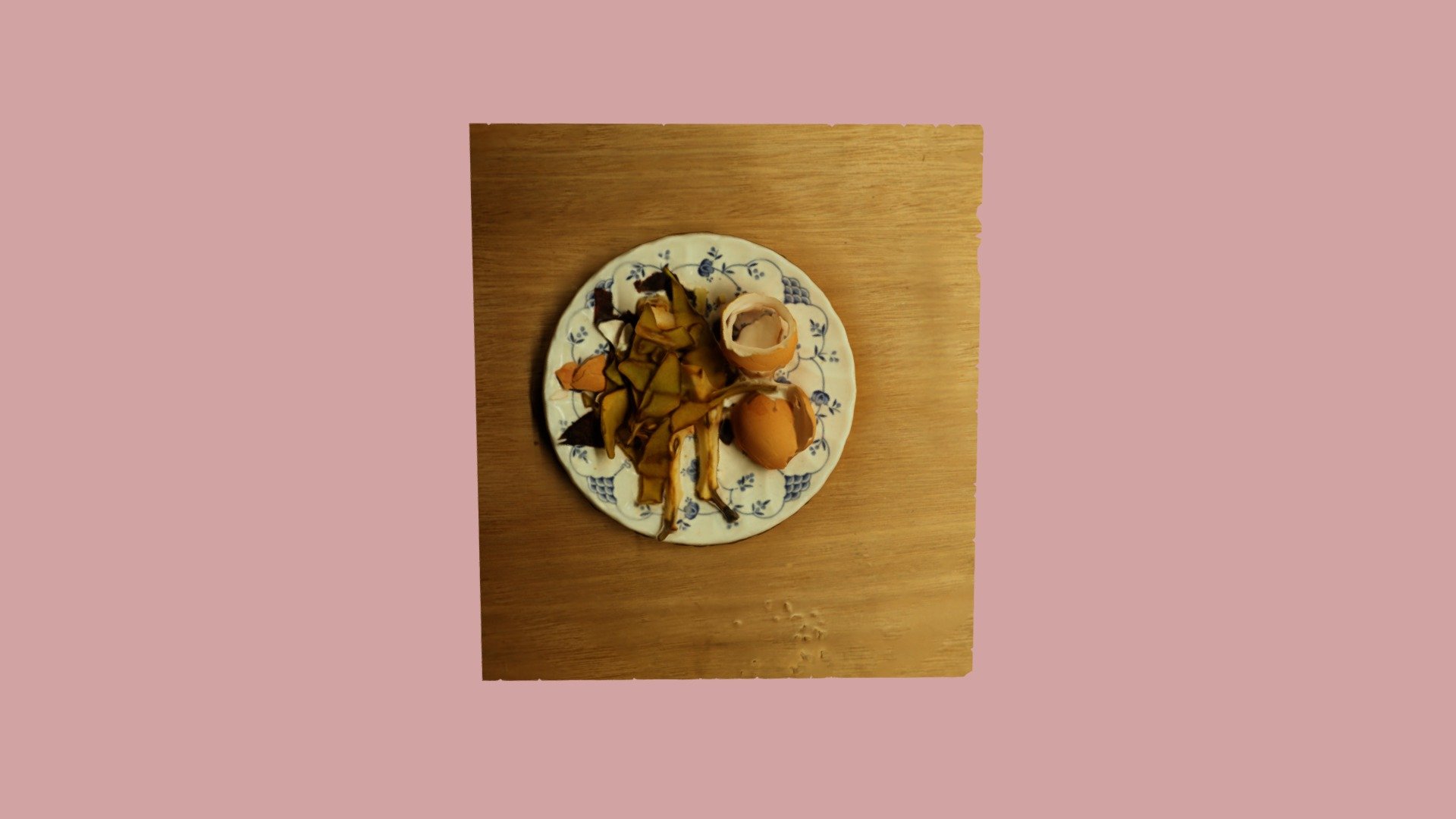 plate with food waste
