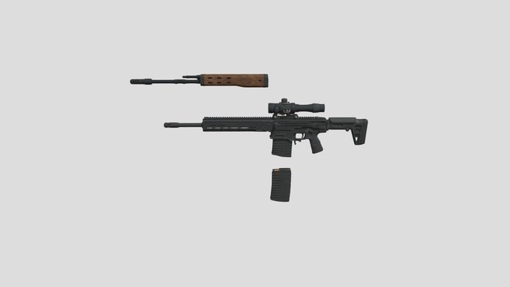 Chukavin Sniper Rifle – Modello 3D gratuito STL
