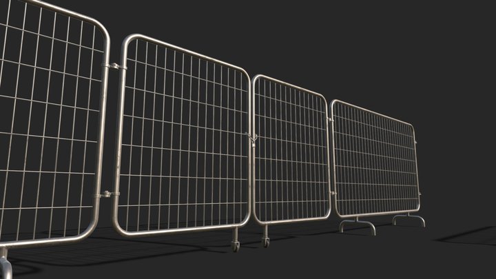 Construction Fence 3D Model