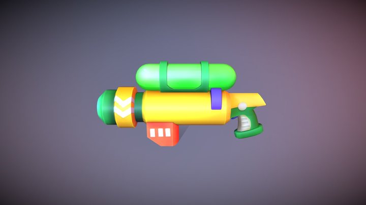 Water Gun 3D Model