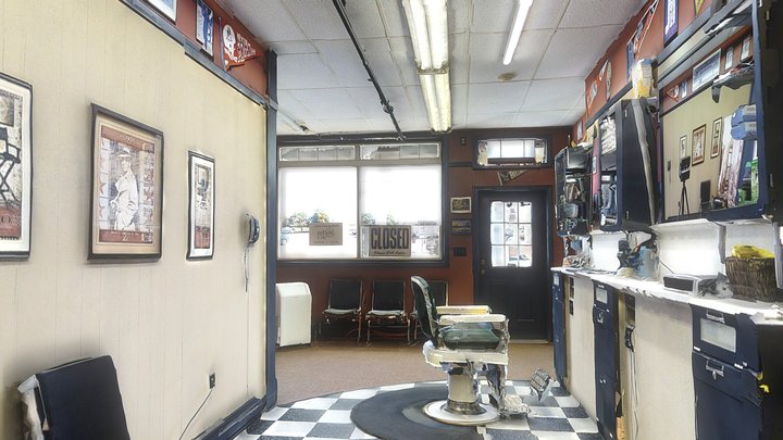 Photorealistic Barber Shop 3D Model