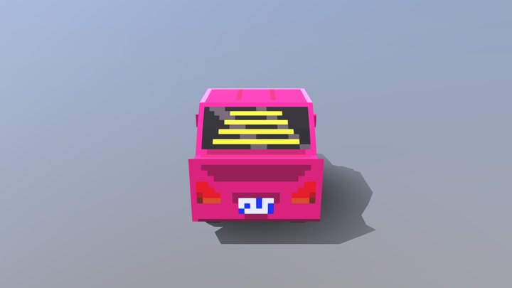 Pink Car 3D Model