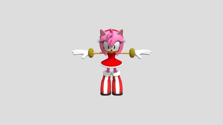amy_rose (team sonic racing) 3D Model