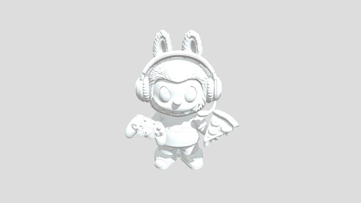 Labubu Gamer - Collectible 3D Print Figure 3D Model