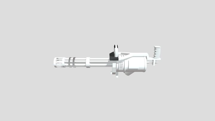 Minigun 3D Model