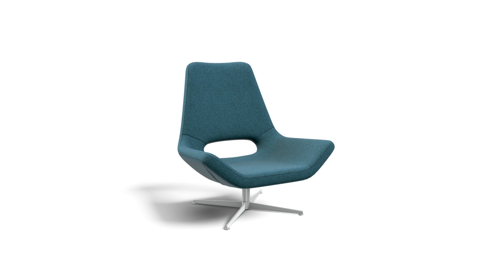Harvey Swivel Chair, Mineral Blue