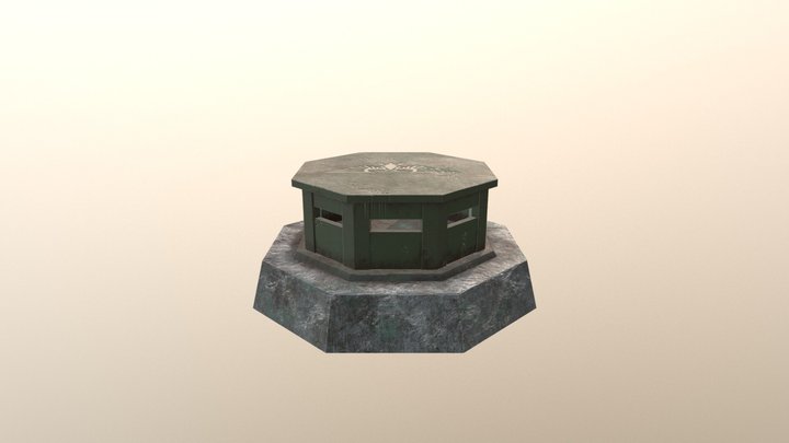 Simple Grimy Bunker 3D Model