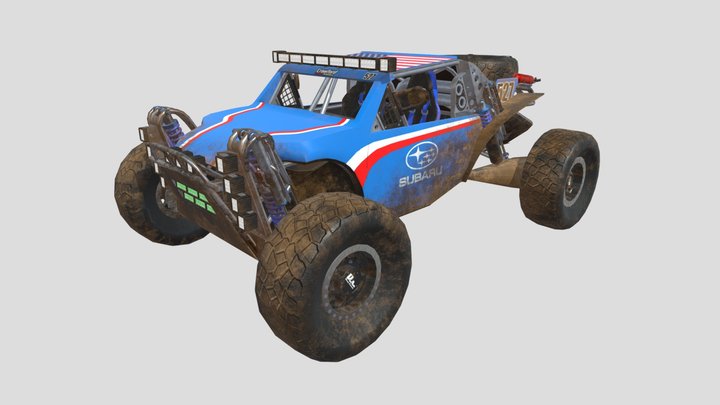 Subaru Crosstrek Desert Racer (Muddy) 3D Model