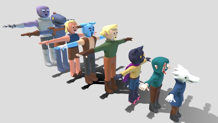 Toon OddLot 3D Model