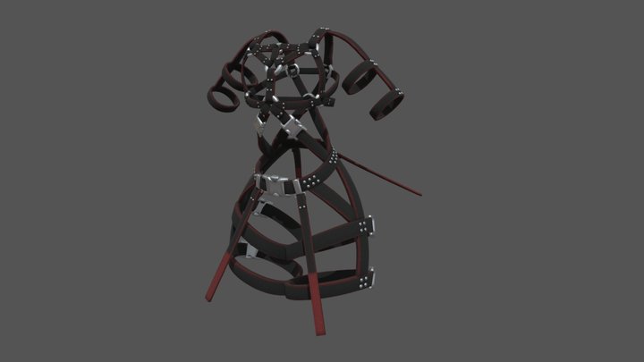 Strapped Harness 3D Model