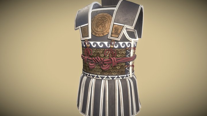 Greek Linothorax Armor 3D Model