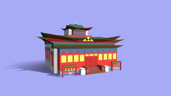 Buryat Ivolginsky Datsan 3D Model