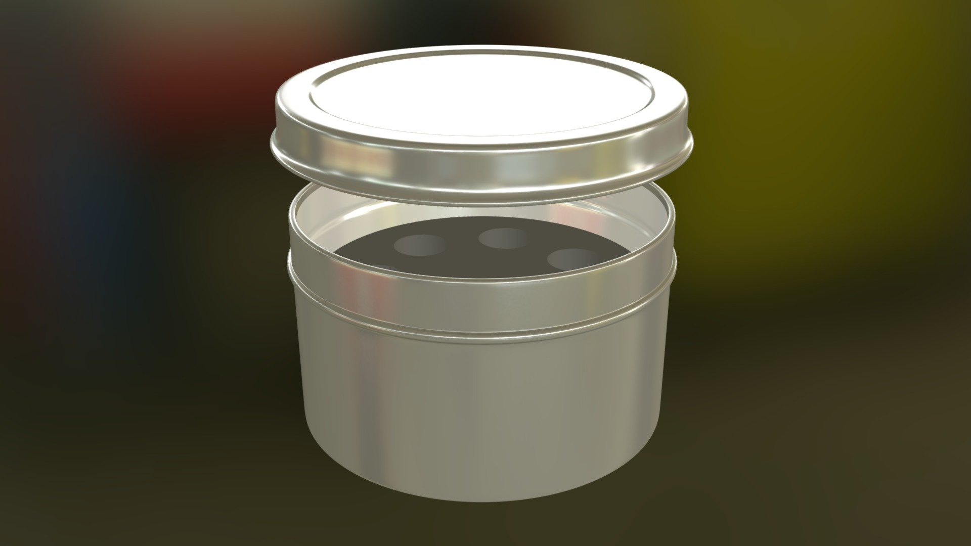 Tin with lid and foam insert