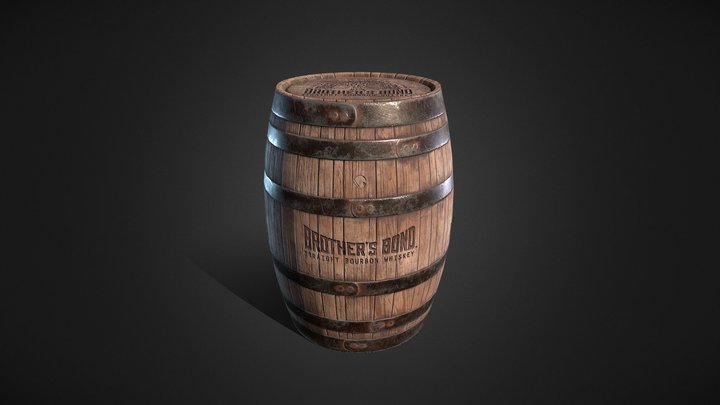 Whiskey Barrel_Legendary_GameDev 3D Model