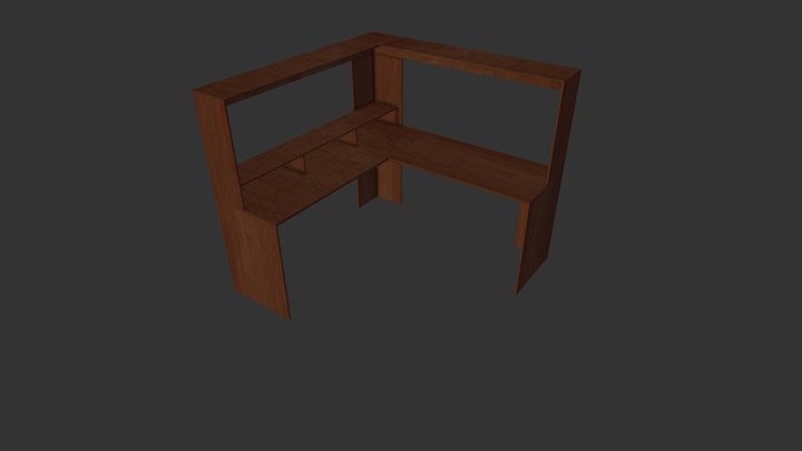 Corner Desk 3D Model