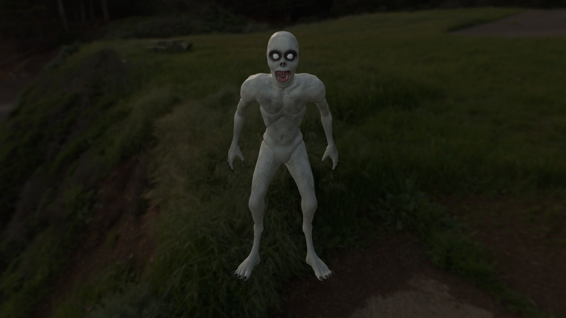 The Rake - creepypasta creature - Download Free 3D model by