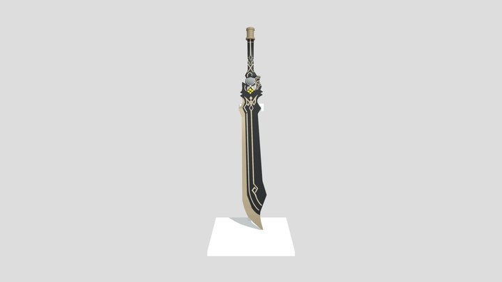 Genshim Sword 3D Model