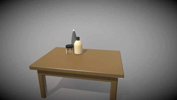 Low poly objects 3D Model