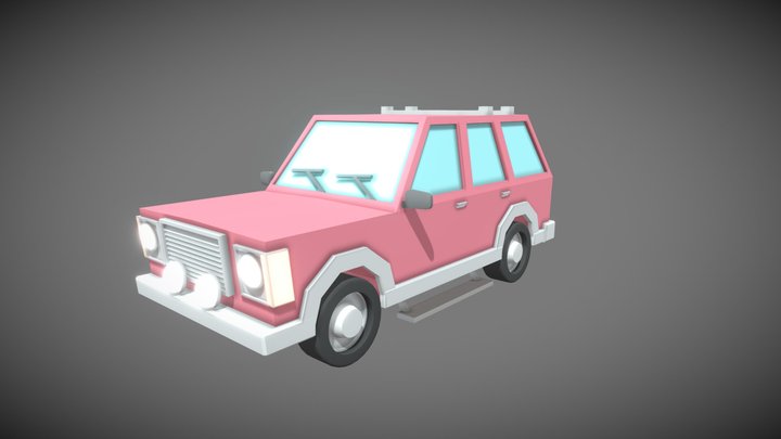 The Simpsons Canyonero Low Poly 3D Model