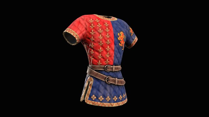 Tunic - medieval - for animation 3D Model