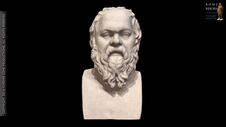 3D rendering of Socrates (Type B)