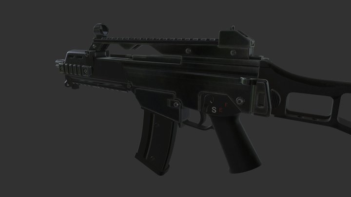 G36C Assault Rifle 3D Model